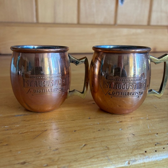 St Augustine Distillery Other - Set of Mini Copper Mugs from St Augustine Distillery